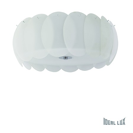 Stropní přisazené svítidlo Ideal Lux Ovalino PL8 bianco 094014 bílé 52cm