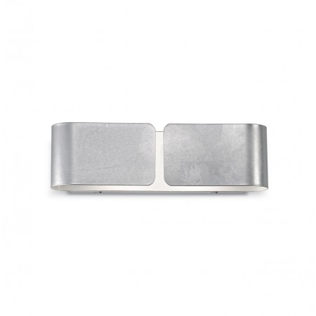 Nástěnné svítidlo Ideal Lux Clip AP2 small argento 088273 stříbrné 44cm