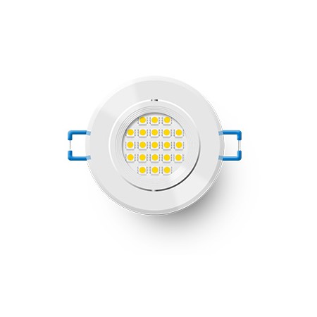Podhledové LED svítidlo, Ø8,6cm, 3W, teplá bílá