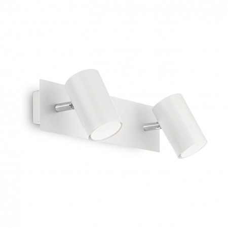 Bodové stropní a nástěnné svítidlo Ideal Lux Spot AP2 bianco 156736 2x50W bílé