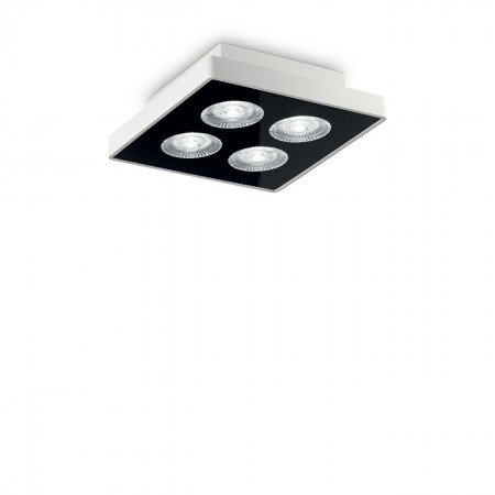 LED Stropní a nástěnné svítidlo Ideal Lux Garage PL4 square bianco 205786 hranaté bílé